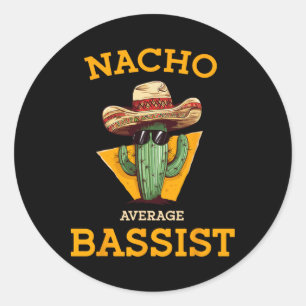Adesivo Nacho Média Bist Engraçado Mexicano B Guitarrista