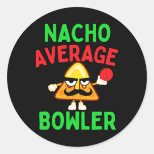 Adesivo Nacho Média Bowler Cinco De Mayo Boliche Mexicano