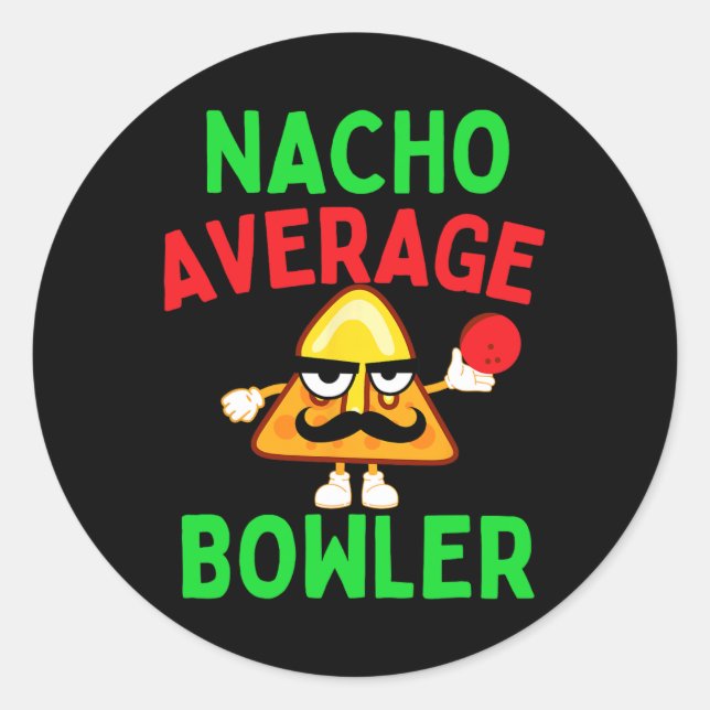 Adesivo Nacho Média Bowler Cinco De Mayo Boliche Mexicano (Frente)