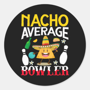 Adesivo Nacho Média Bowler Cinco De Mayo Boliche Mexicano