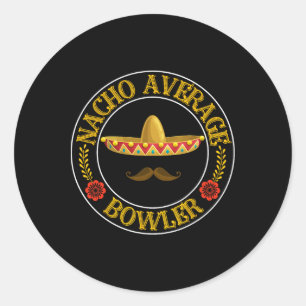 Adesivo Nacho Média Bowler Cinco De Mayo Boliche Mexicano