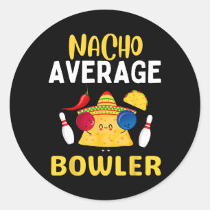 Adesivo Nacho Média Bowler Cinco De Mayo Boliche Mexicano