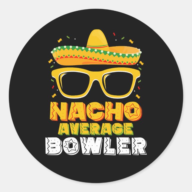 Adesivo Nacho Média Bowler Cinco De MayoNacho Média Bo (Frente)