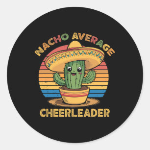 Adesivo Nacho Média Cheerleader Mexicano Cinco De Mayo Fu