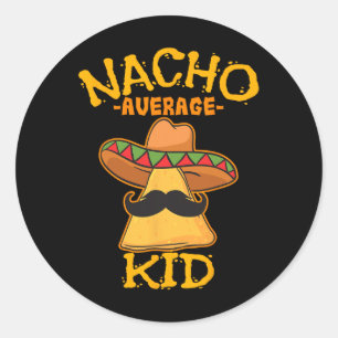 Adesivo Nacho Média Criança Jovem Rapaz Toddler Cinco De