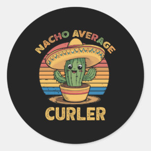 Adesivo Nacho Média Curler Mexicano Cinco De Mayo Curling