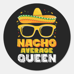 Adesivo Nacho Média da Família Queen Girl Cinco De Mayo