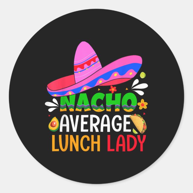 Adesivo Nacho Média de Almoço Camisa Cinco De Mayo Fiest (Frente)