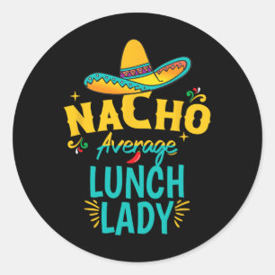 Adesivo Nacho Média de Almoço Lady Chapeau Cinco De Mayo F