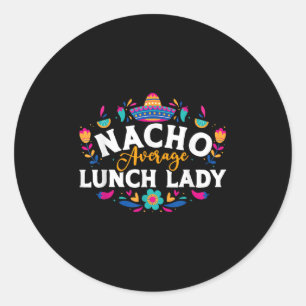 Adesivo Nacho Média de Almoço Lady Cinco De Mayo Correspon