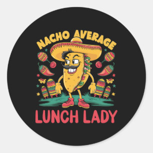 Adesivo Nacho Média de Almoço Lady Cinco De Mayo Diversão