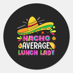 Adesivo Nacho Média de Almoço Lady Cinco De Mayo Fiesta