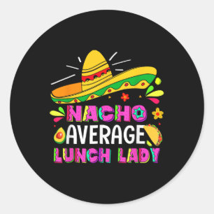 Adesivo Nacho Média de Almoço Lady Cinco De Mayo Fiesta