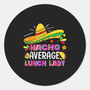 Adesivo Nacho Média de Almoço Lady Cinco De Mayo Fiesta