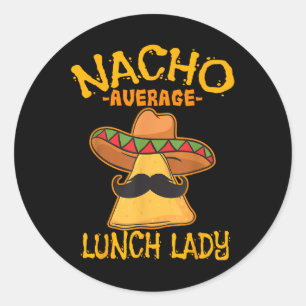 Adesivo Nacho Média de Almoço Lady Mexicana Cook Cinco De