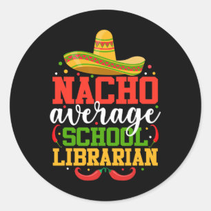 Adesivo Nacho Média de Bibliotecas Escolares Funny Cinco M