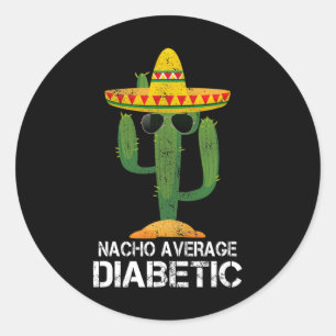 Adesivo Nacho Média de Camisetas de Sensibilização para Di