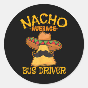 Adesivo Nacho Média de Ônibus Transporte Busman Cinco De