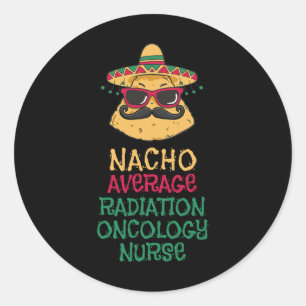 Adesivo Nacho Média de Radiação Oncologia Enfermeira Cinco