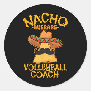 Adesivo Nacho Média de Volleyll Treinador Mexicano Cinco d