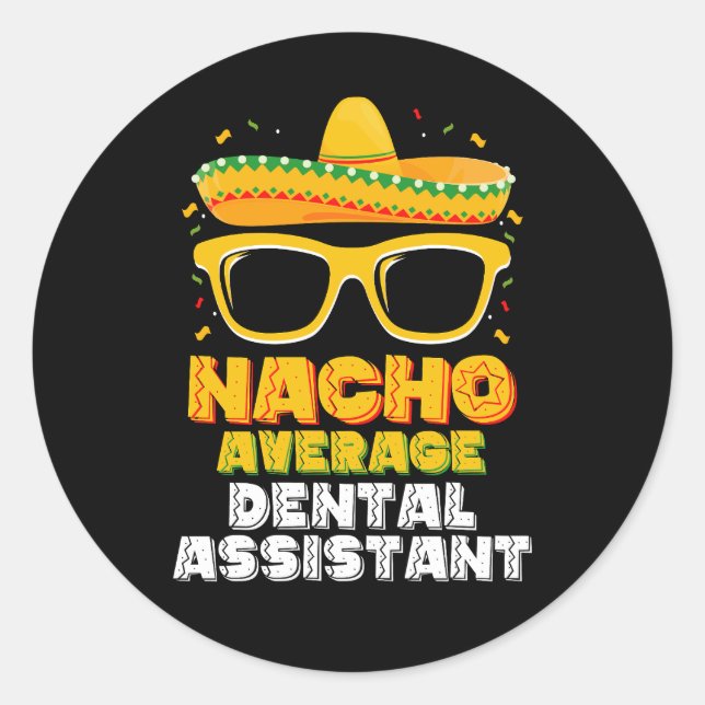 Adesivo Nacho Média dos Dentários Subventivos Cinco De May (Frente)