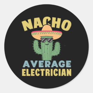Adesivo Nacho Média Elétrica Cinco De Mayo Funny