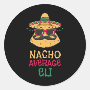 Adesivo Nacho Média Eli Nome Funny Taco
