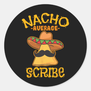 Adesivo Nacho Média Escribe Mexicano Cinco De Mayo Fiesta