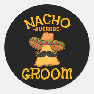 Adesivo Nacho Média Groom Mexicano Dish Husband Cinco De