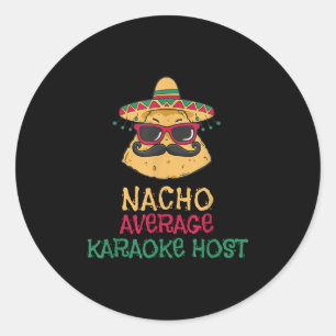 Adesivo Nacho Média Karaoke Host Cinco De Mayo