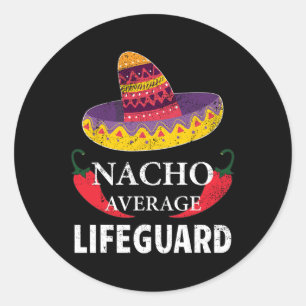 Adesivo Nacho Média Lifeguard Cinco De Mayo Sombrero