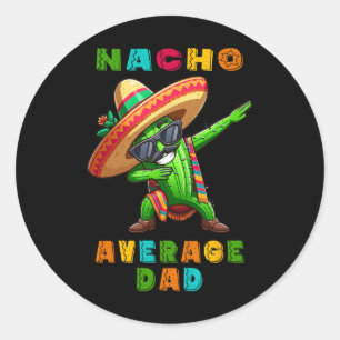 Adesivo Nacho Média Pai Cinco De Mayo Cactus Boy Mexicano