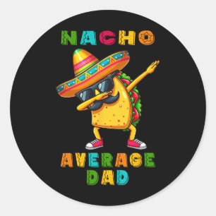 Adesivo Nacho Média Pai Dabbing Taco Cinco De Mayo Mexican