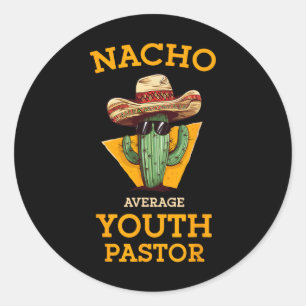 Adesivo Nacho Média Pastor Juvenil Líder Igreja Mexicano P