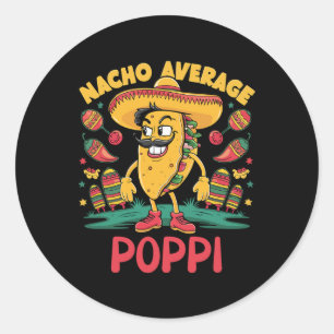 Adesivo Nacho Média Poppi Mexicano Vinculando Cinco De May