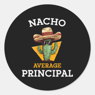 Adesivo Nacho Média Principal Engraçado Engraçado Ensino M