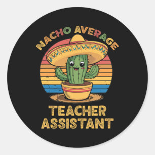 Adesivo Nacho Média Professora Istant Mexicano Cinco De Ma