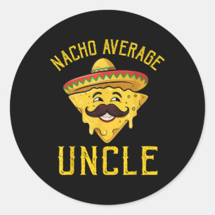 Adesivo Nacho Média Tio Camisa Que Corresponde Às Cinco Fa