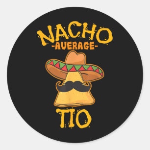 Adesivo Nacho Média Tio Mexicano Dish Tio Cinco De Mayo