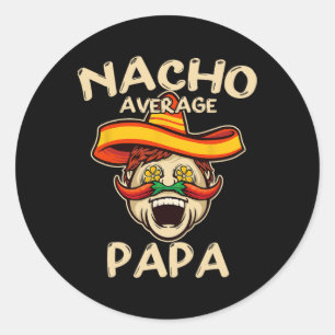 Adesivo Nacho Papa Médio Sombrero Chilli Papa Cinco De M