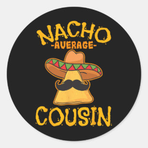 Adesivo Nacho Primo Médio Mexicano Dish Cuz Cinco De May