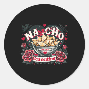 Adesivo Nacho Valentine - Comida Mexicana Nacho Funny Vale