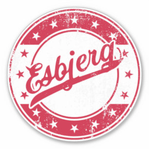 Adesivo Nacional - Esbjerg Denmark Sticker