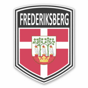 Adesivo Nacional - Frederiksberg Dinamarca Sticker