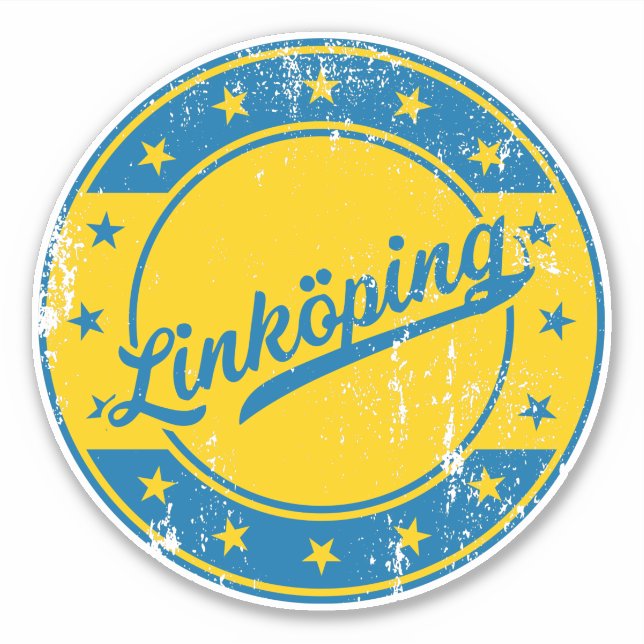 Adesivo Nacional - Linköping Sverige | SUECIA (Frente)