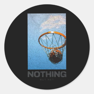 Adesivo Nada além de Net Basbol Minimalista Hoop Sky Des