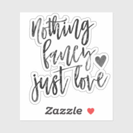 Adesivo Nada De Rico Apenas Amor | Casamento Micro Onyx Ne