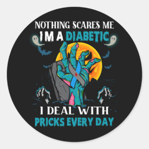Adesivo Nada me assusta, sou diabética tipo 1 2