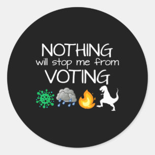 Adesivo Nada Me Impedirá De Votar Vote Eleições