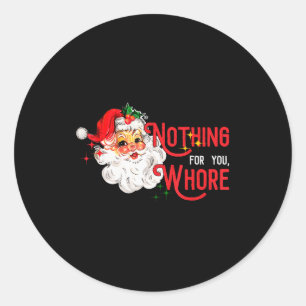 Adesivo Nada Para Você Papai Noel Engraçado Natal Vintag